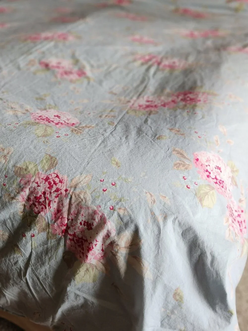 Rachel Ashwell Simply Shabby Chic Belle Hydrangea Blue KING Duvet Cover 104 X92